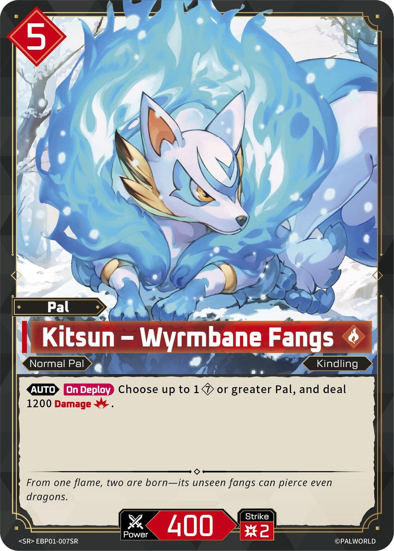 Image for Kitsun - Wyrmbane Fangs (SR) (EBP01-007SR) (BP01) - Palworld OFFICIAL CARD GAME