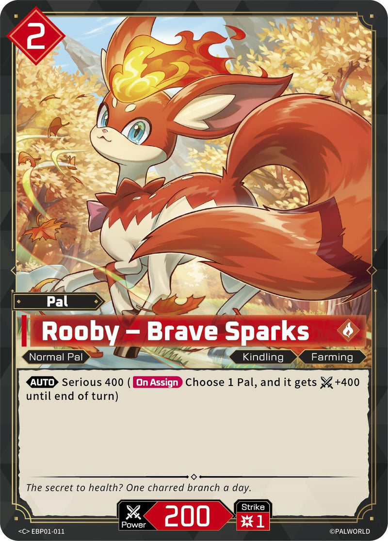 Image for Rooby - Brave Sparks (EBP01-011) (BP01) - Palworld OFFICIAL CARD GAME