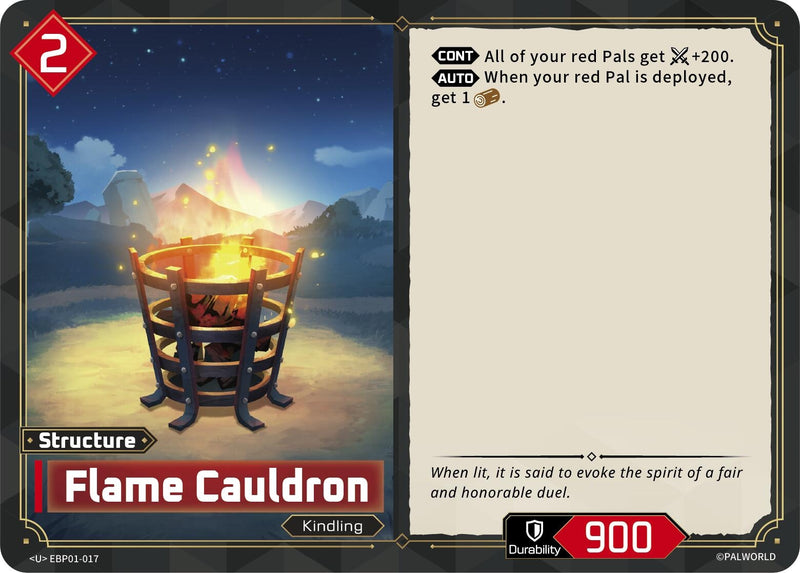Image for Flame Cauldron (EBP01-017) (BP01) - Palworld OFFICIAL CARD GAME