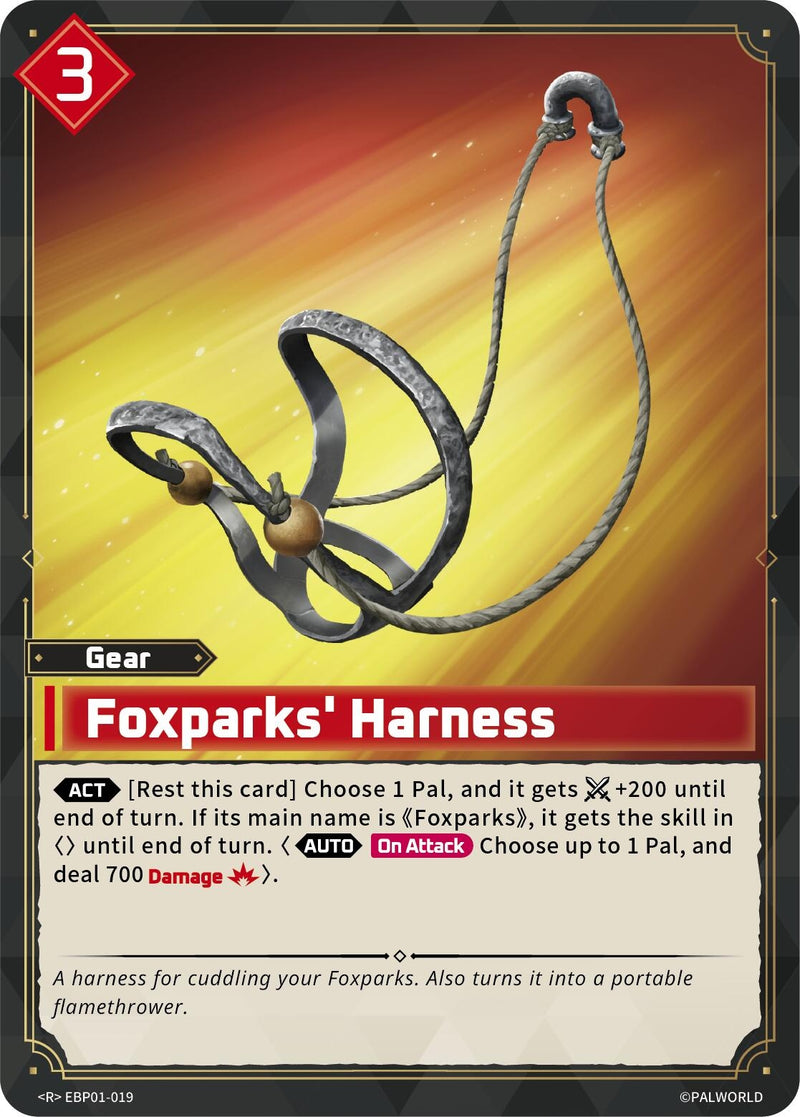 Image for Foxparks' Harness (EBP01-019) (BP01) - Palworld OFFICIAL CARD GAME