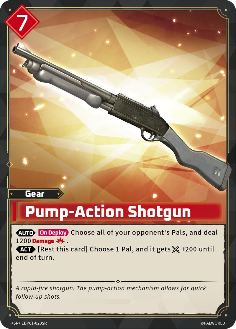 Image for Pump-Action Shotgun (SR) (EBP01-020SR) (BP01) - Palworld OFFICIAL CARD GAME