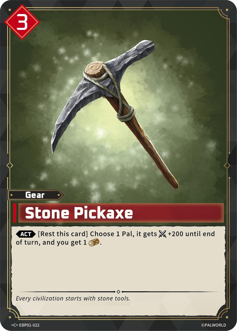 Image for Stone Pickaxe (EBP01-022) (BP01) - Palworld OFFICIAL CARD GAME