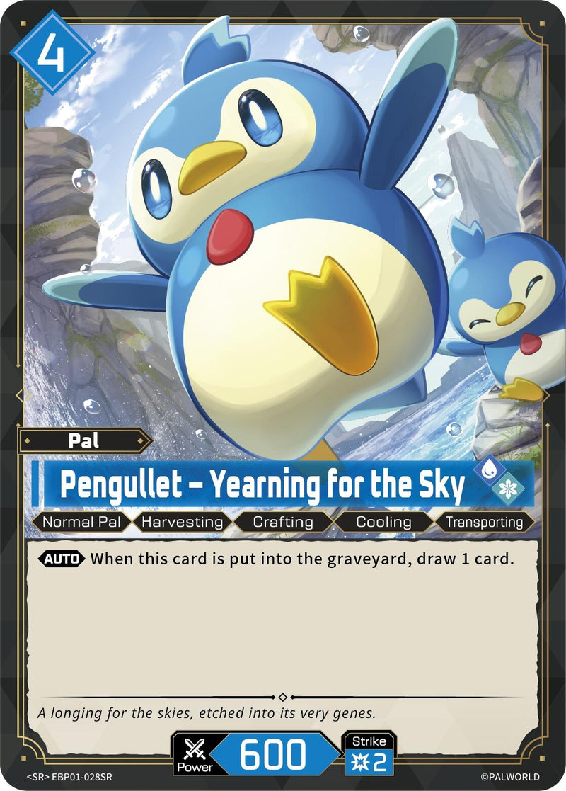 Image for Pengullet - Yearning for the Sky (SR) (EBP01-028SR) (BP01) - Palworld OFFICIAL CARD GAME