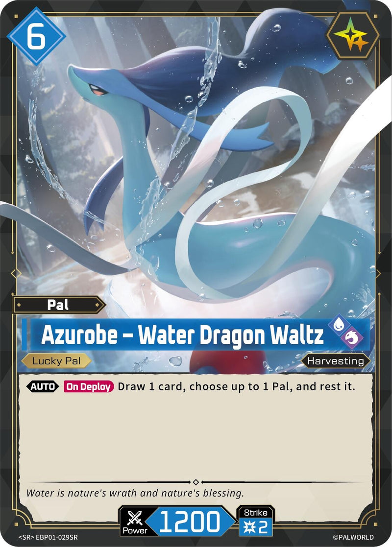 Image for Azurobe - Water Dragon Waltz (SR) (EBP01-029SR) (BP01) - Palworld OFFICIAL CARD GAME