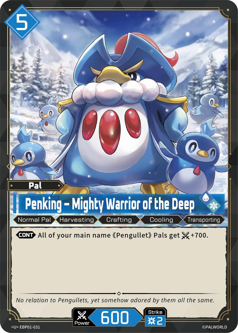 Image for Penking - Mighty Warrior of the Deep (EBP01-031) (BP01) - Palworld OFFICIAL CARD GAME