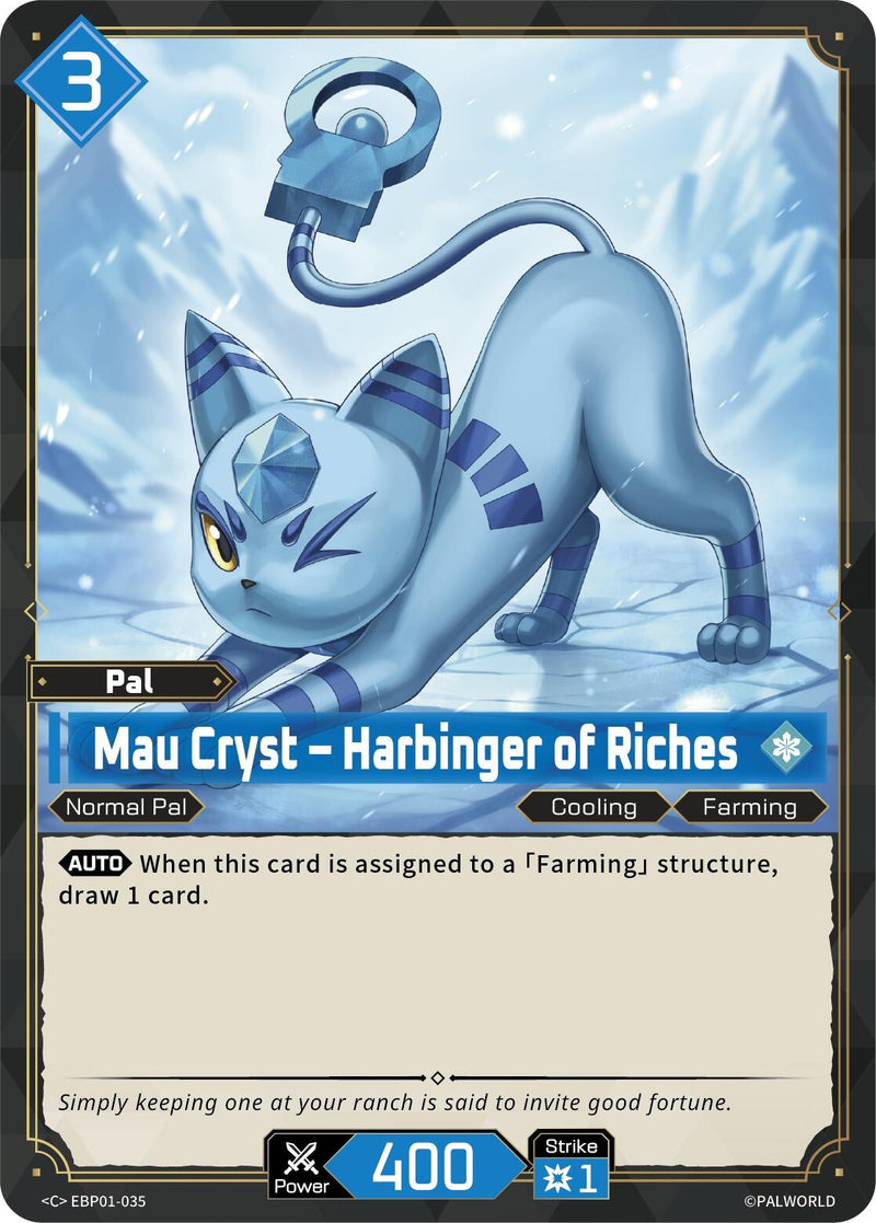 Image for Mau Cryst - Harbinger of Riches (EBP01-035) (BP01) - Palworld OFFICIAL CARD GAME