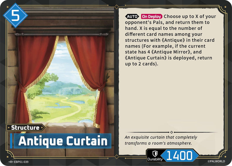 Image for Antique Curtain (EBP01-039) (BP01) - Palworld OFFICIAL CARD GAME