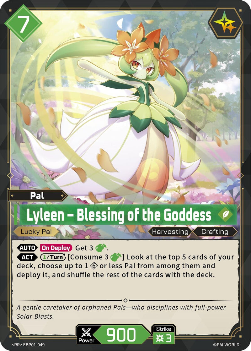 Image for Lyleen - Blessing of the Goddess (EBP01-049) (BP01) - Palworld OFFICIAL CARD GAME