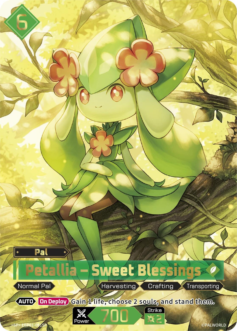 Image for Petallia - Sweet Blessings (SP) (EBP01-051SP) (BP01) - Palworld OFFICIAL CARD GAME