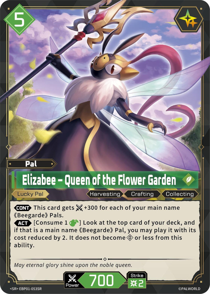 Image for Elizabee - Queen of the Flower Garden (SR) (EBP01-053SR) (BP01) - Palworld OFFICIAL CARD GAME