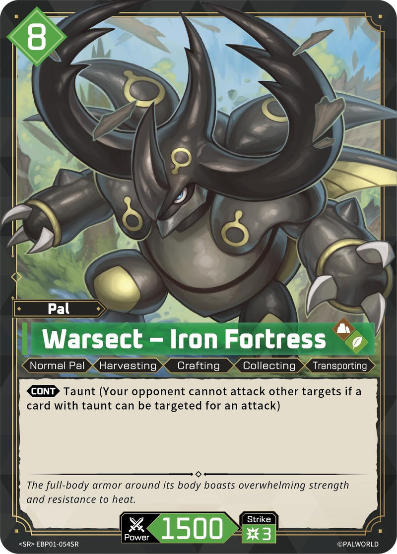 Image for Warsect - Iron Fortress (SR) (EBP01-054SR) (BP01) - Palworld OFFICIAL CARD GAME