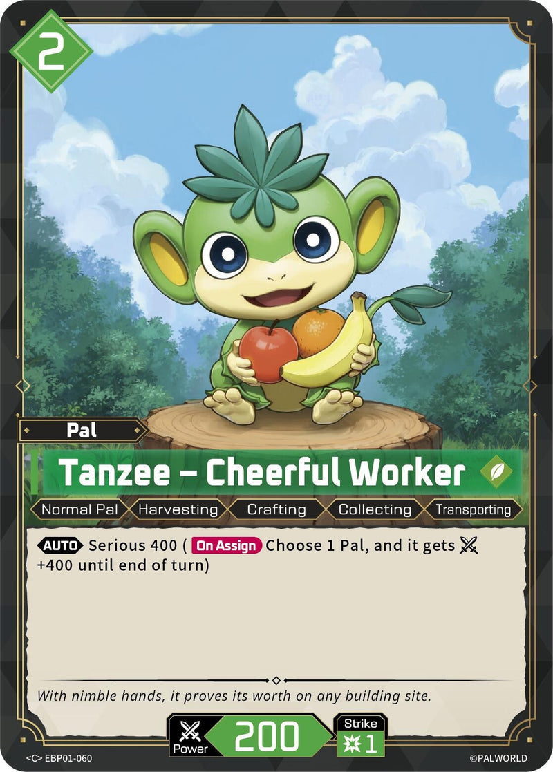 Image for Tanzee - Cheerful Worker (EBP01-060) (BP01) - Palworld OFFICIAL CARD GAME