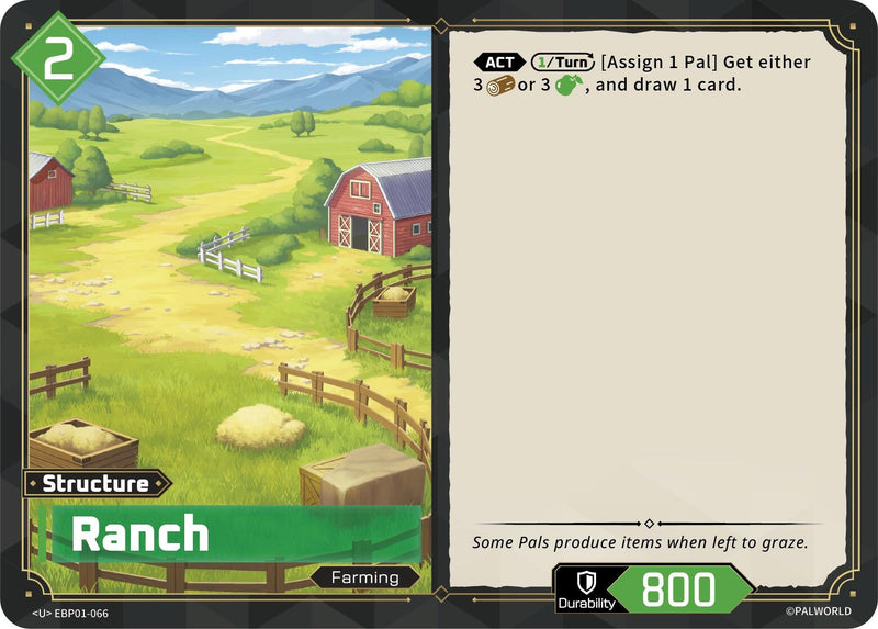 Image for Ranch (EBP01-066) (BP01) - Palworld OFFICIAL CARD GAME