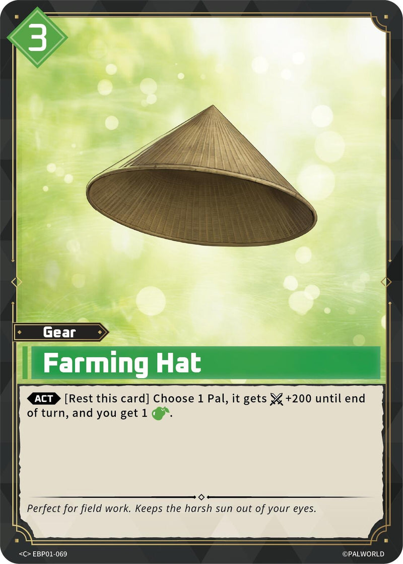Image for Farming Hat (EBP01-069) (BP01) - Palworld OFFICIAL CARD GAME
