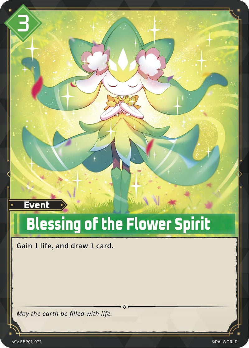 Image for Blessing of the Flower Spirit (EBP01-072) (BP01) - Palworld OFFICIAL CARD GAME