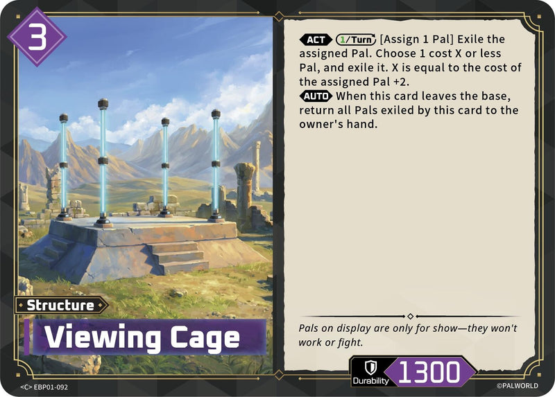 Image for Viewing Cage (EBP01-092) (BP01) - Palworld OFFICIAL CARD GAME