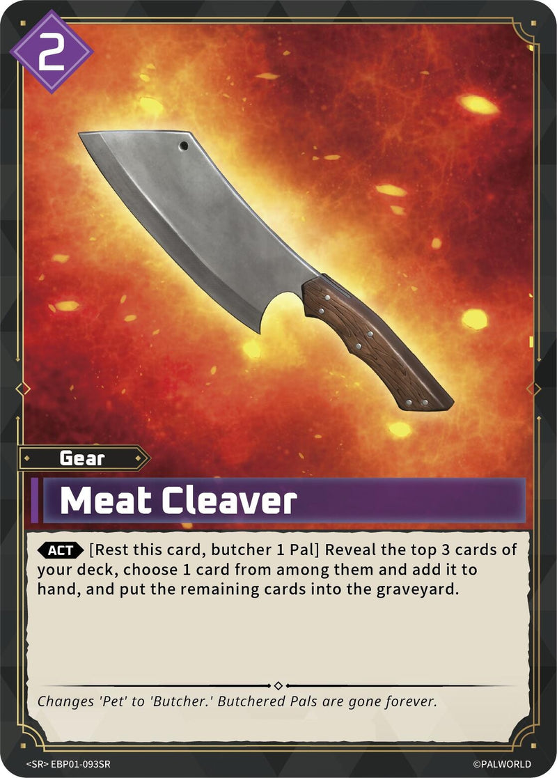 Image for Meat Cleaver (SR) (EBP01-093SR) (BP01) - Palworld OFFICIAL CARD GAME
