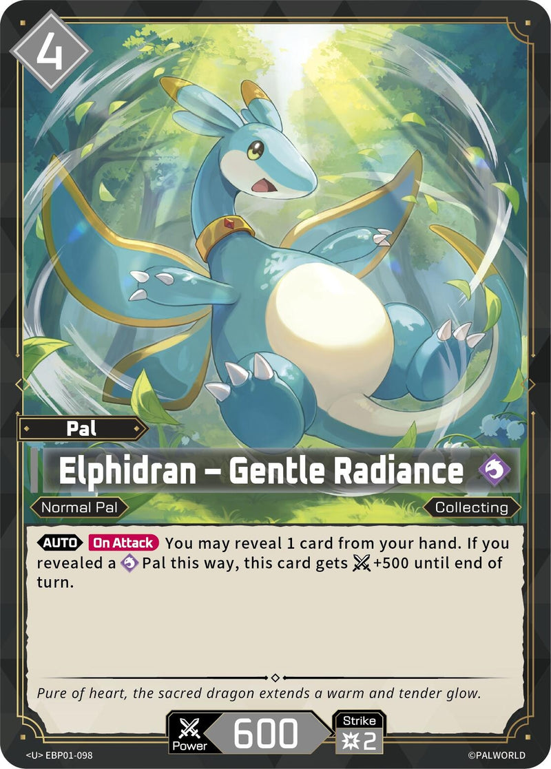 Image for Elphidran - Gentle Radiance (EBP01-098) (BP01) - Palworld OFFICIAL CARD GAME