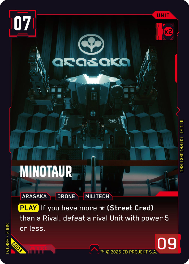 Image for Minotaur (B003) - Cyberpunk TCG