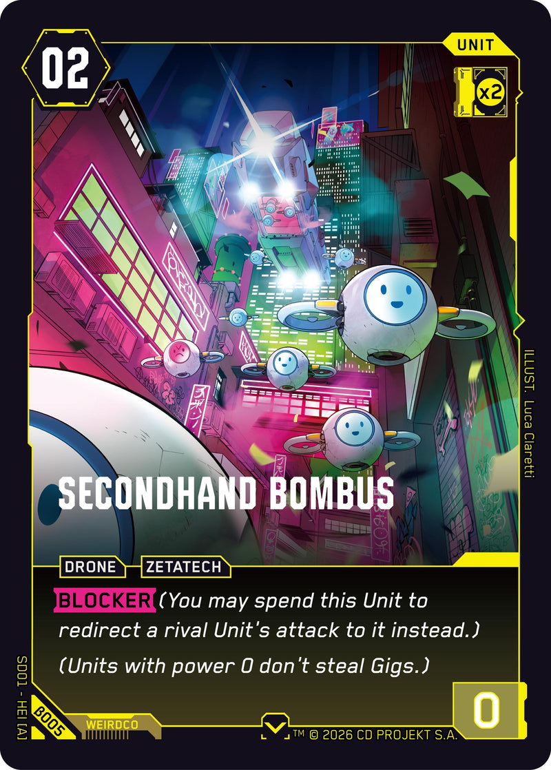 Image for Secondhand Bombus (B005) - Cyberpunk TCG