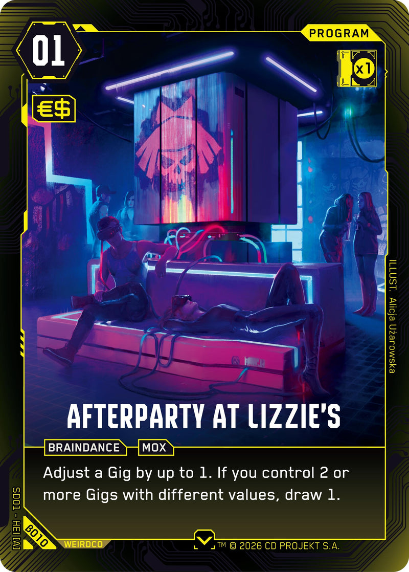 Image for Afterparty at Lizzie's (B010) - Cyberpunk TCG