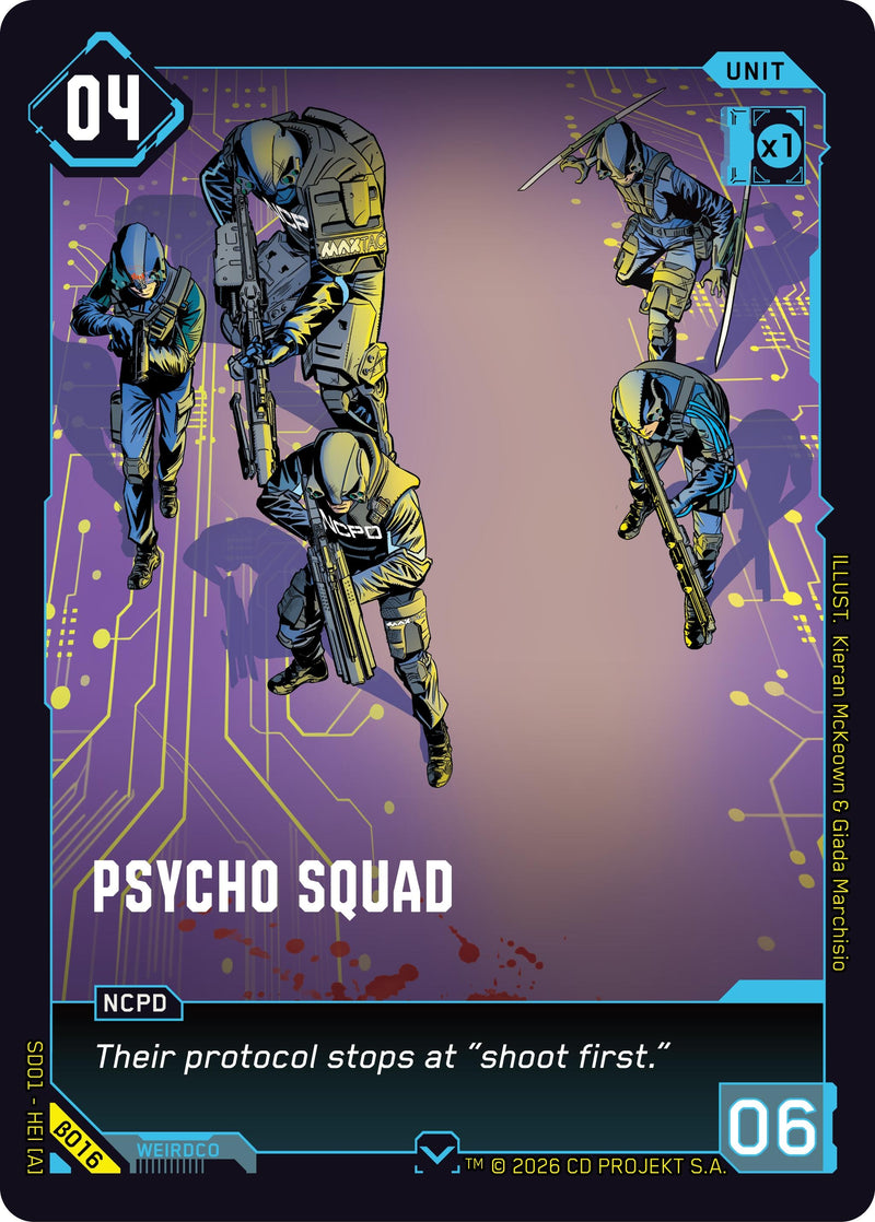 Image for Psycho Squad (B016) - Cyberpunk TCG