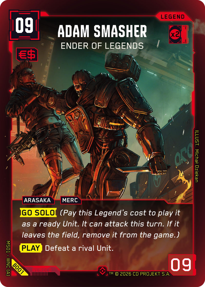 Image for Adam Smasher - Ender of Legends (Epic) (B001) - Cyberpunk TCG