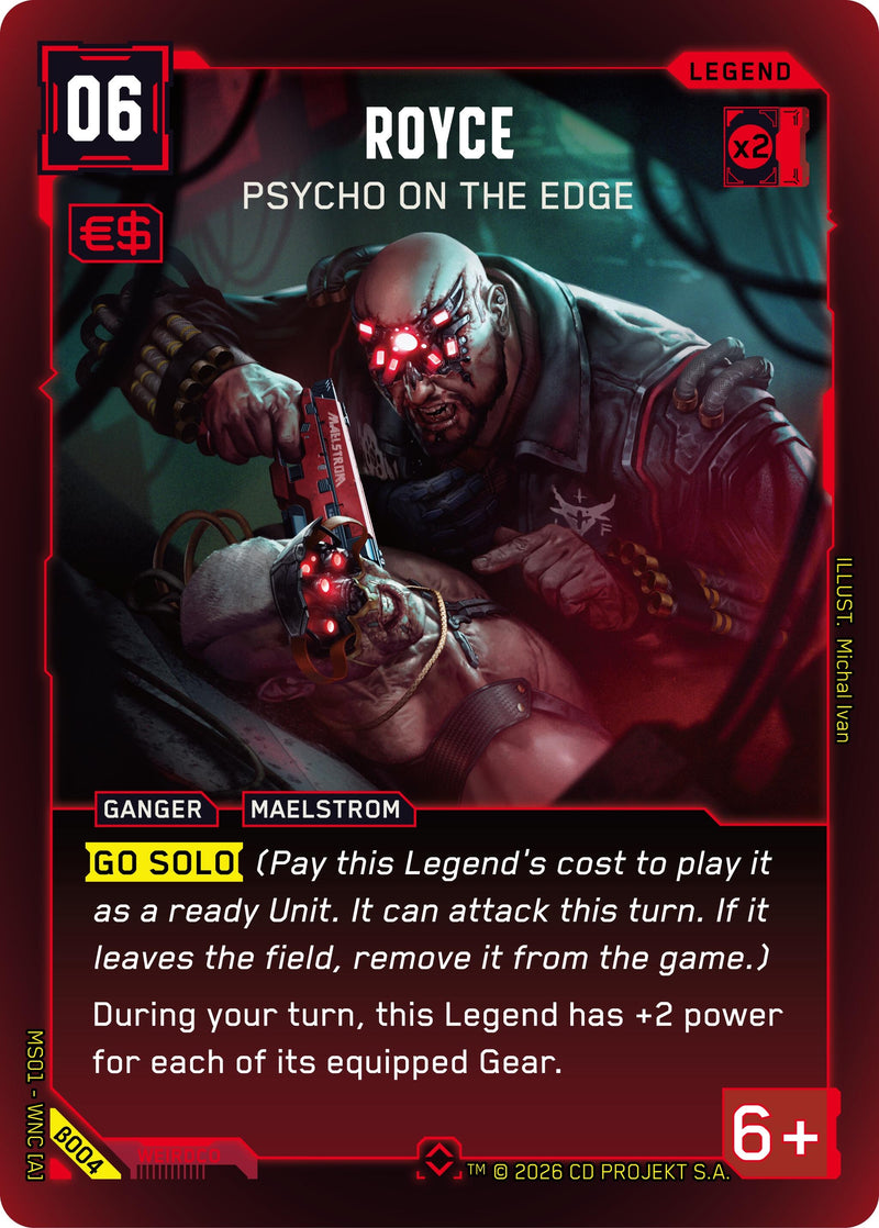 Image for Royce - Psycho on the Edge (Rare) (B004) - Cyberpunk TCG