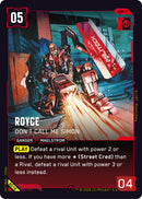 Image for Royce - Don't Call Me Simon (B016) - Cyberpunk TCG