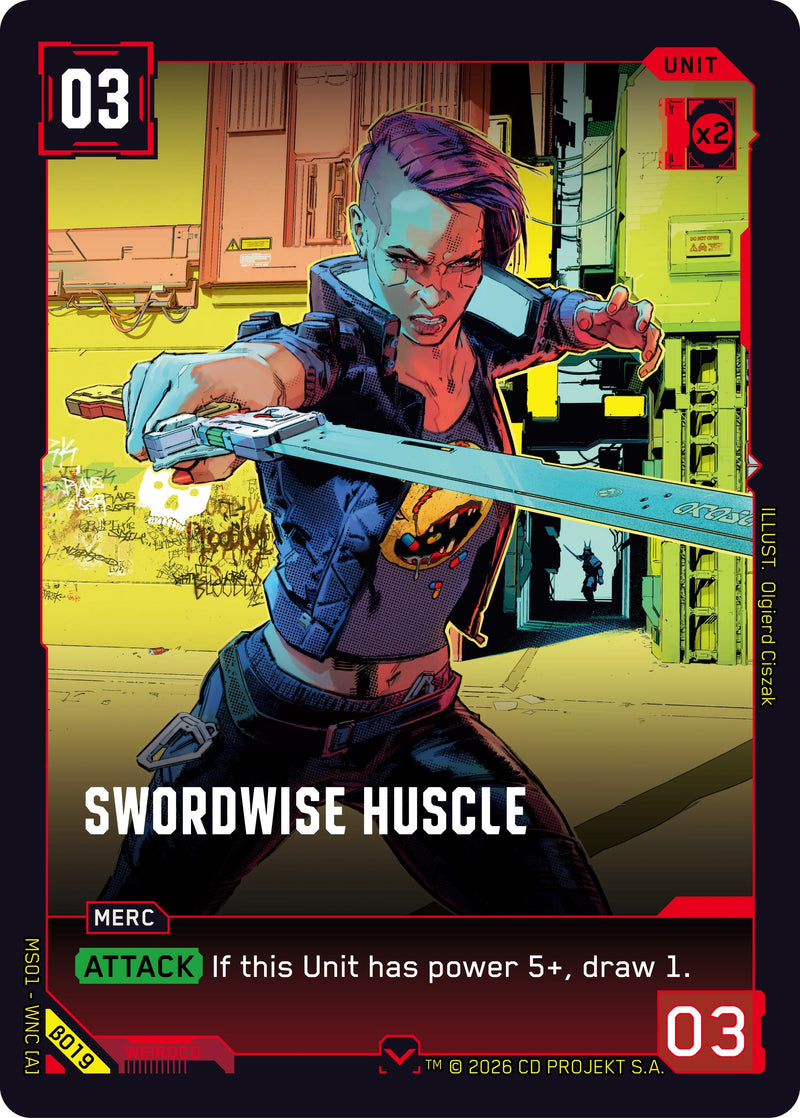 Image for Swordwise Huscle (B019) - Cyberpunk TCG