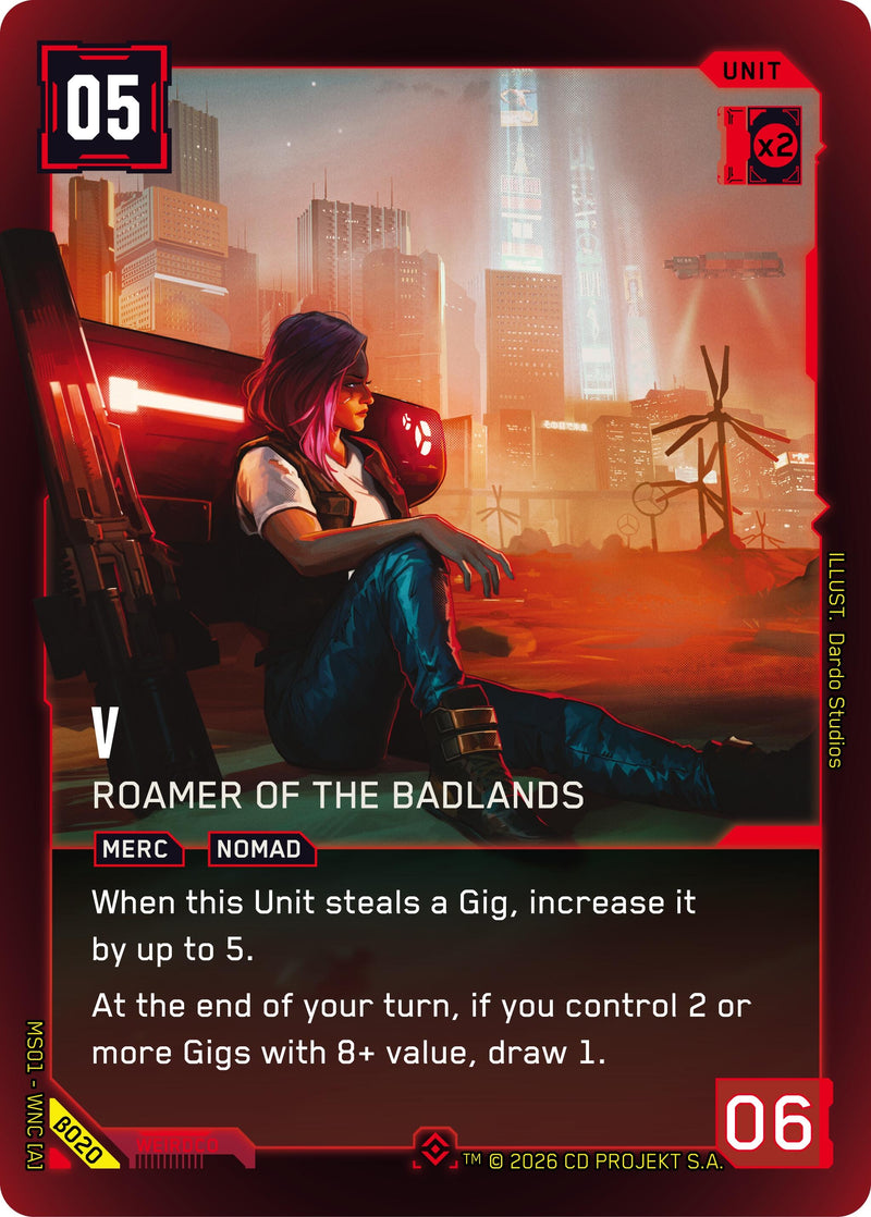 Image for V - Roamer of the Badlands (B020) - Cyberpunk TCG