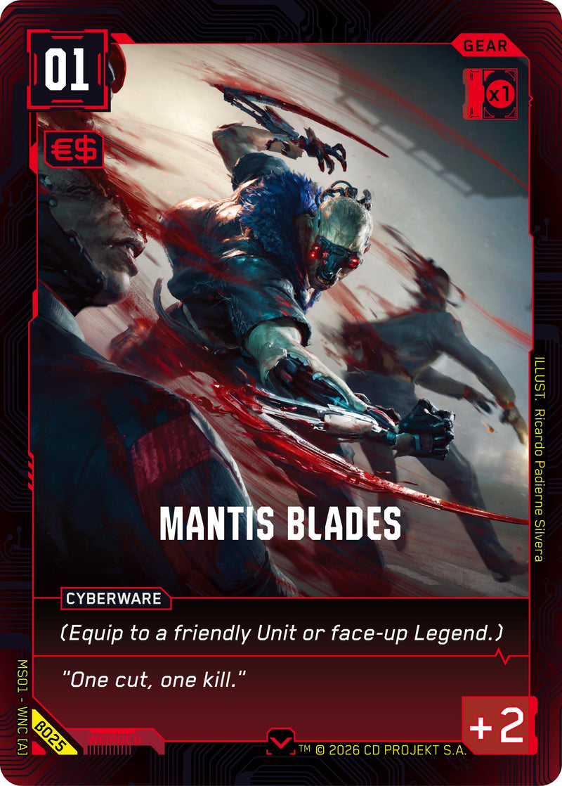 Image for Mantis Blades (B025) - Cyberpunk TCG