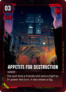 Image for Appetite for Destruction (B028) - Cyberpunk TCG