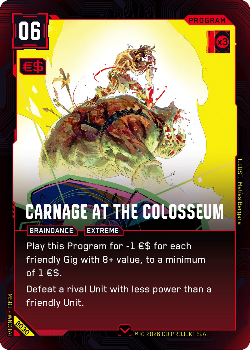 Image for Carnage at the Colosseum (B030) - Cyberpunk TCG