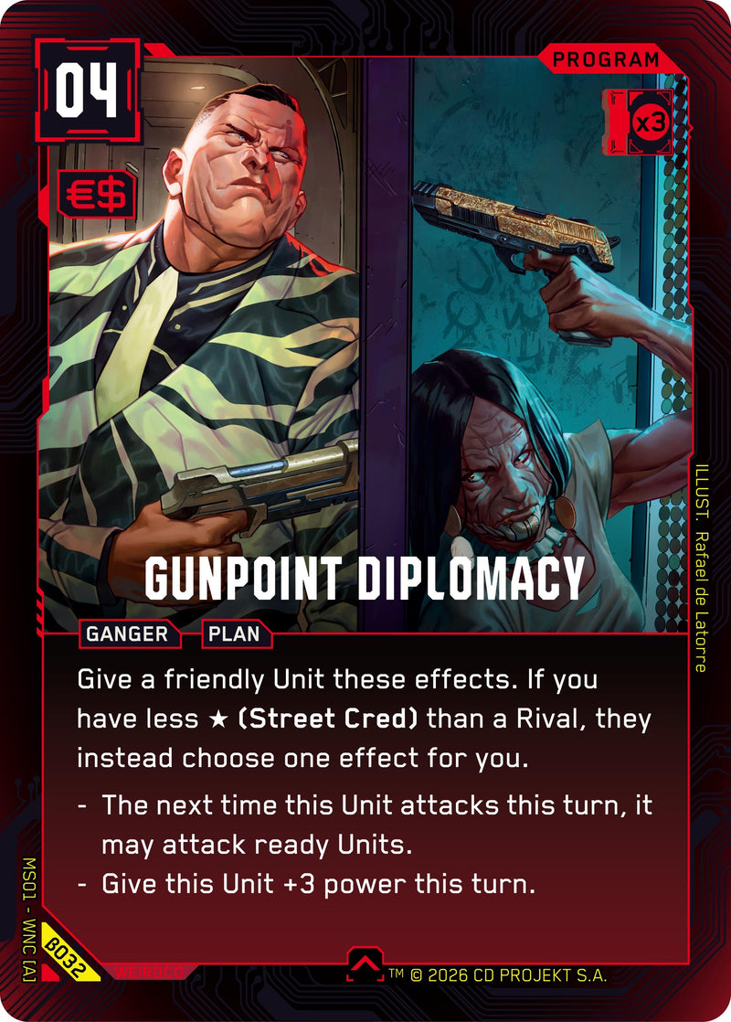 Image for Gunpoint Diplomacy (B032) - Cyberpunk TCG