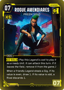 Image for Rogue Amendiares - Preem Solo (Rare) (B040) - Cyberpunk TCG
