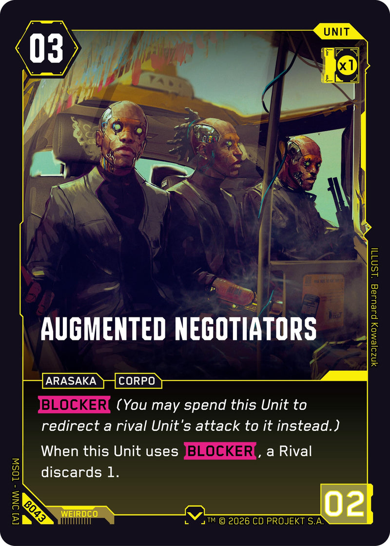 Image for Augmented Negotiators (B043) - Cyberpunk TCG