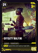 Image for Offduty Malfini (B051) - Cyberpunk TCG