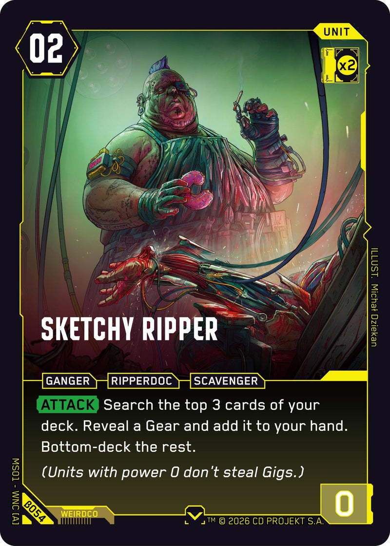 Image for Sketchy Ripper (B054) - Cyberpunk TCG