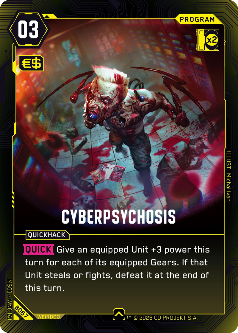Image for Cyberpsychosis (B067) - Cyberpunk TCG