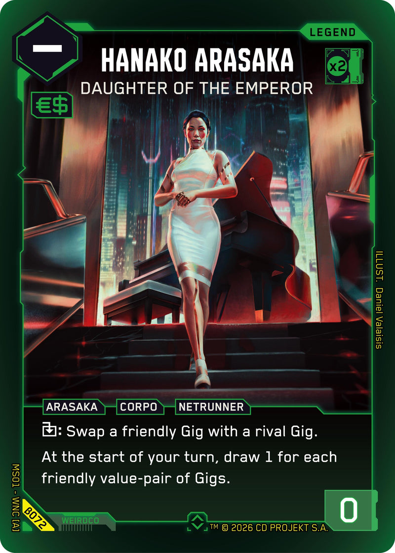 Image for Hanako Arasaka - Daughter of the Emperor (Rare) (B072) - Cyberpunk TCG