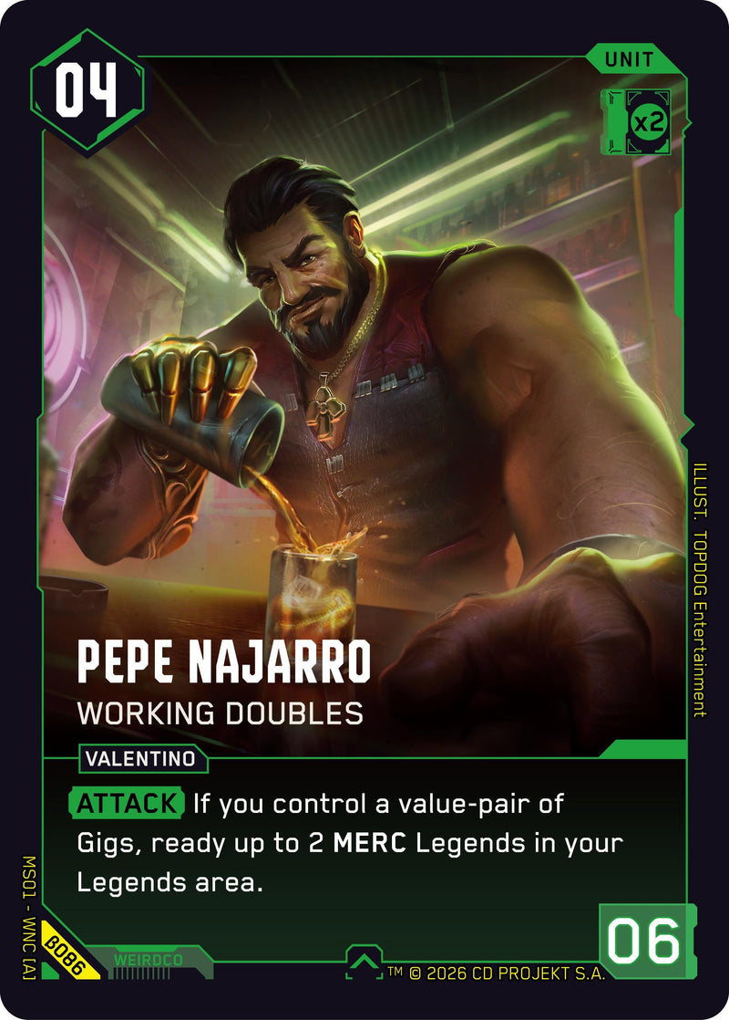 Image for Pepe Najarro - Working Doubles (B086) - Cyberpunk TCG