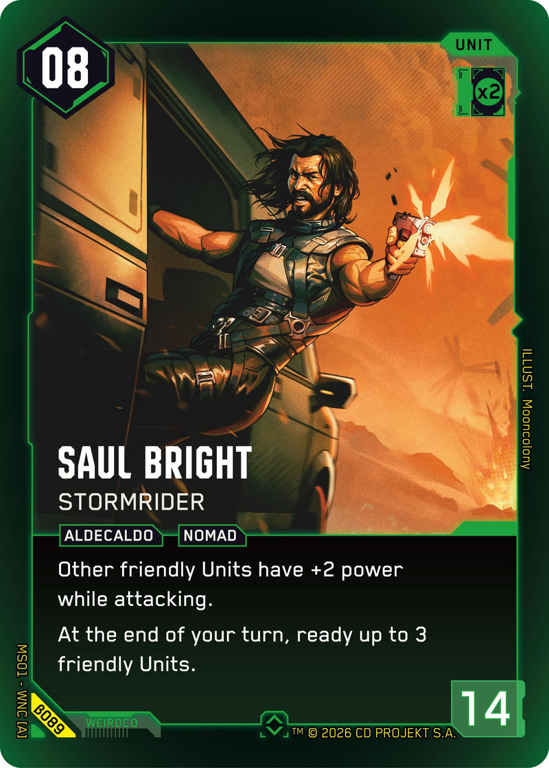 Image for Saul Bright - Stormrider (B089) - Cyberpunk TCG