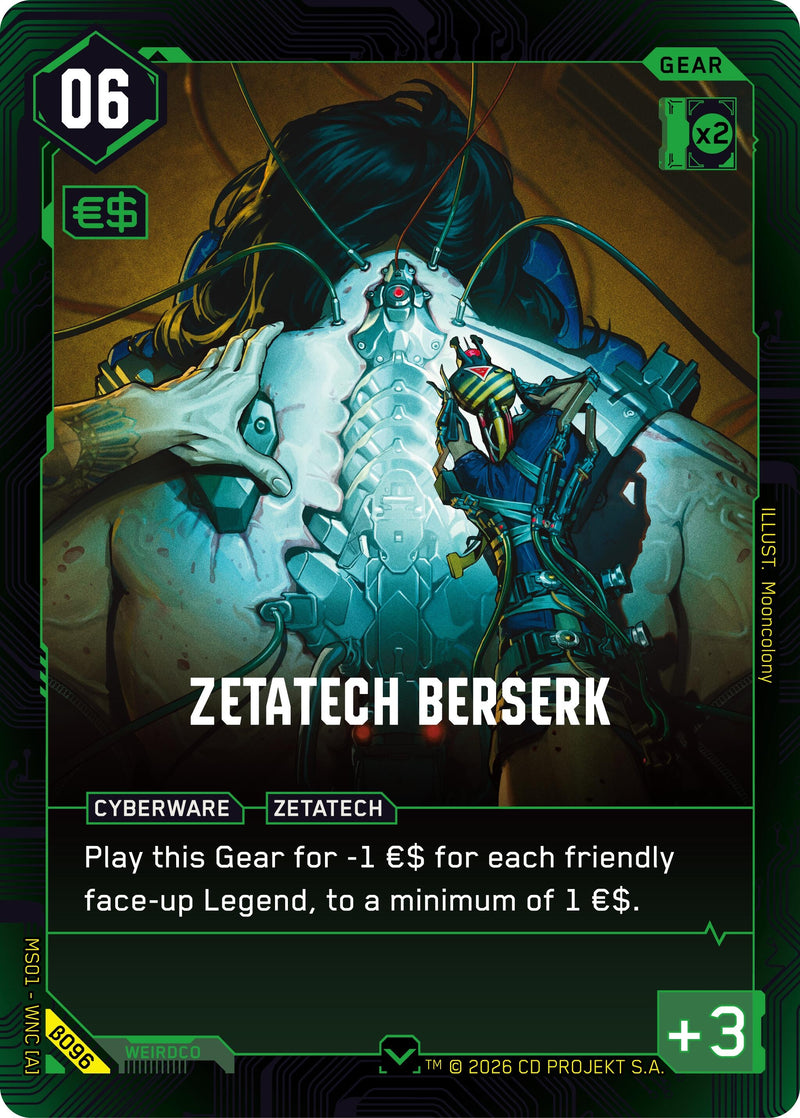 Image for Zetatech Berserk (B096) - Cyberpunk TCG