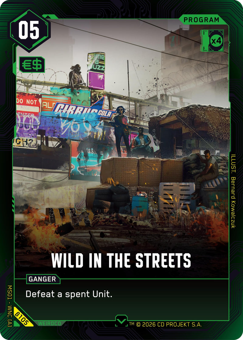 Image for Wild in the Streets (B105) - Cyberpunk TCG