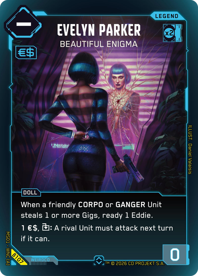 Image for Evelyn Parker - Beautiful Enigma (Rare) (B107) - Cyberpunk TCG