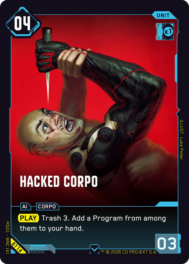 Image for Hacked Corpo (B114) - Cyberpunk TCG