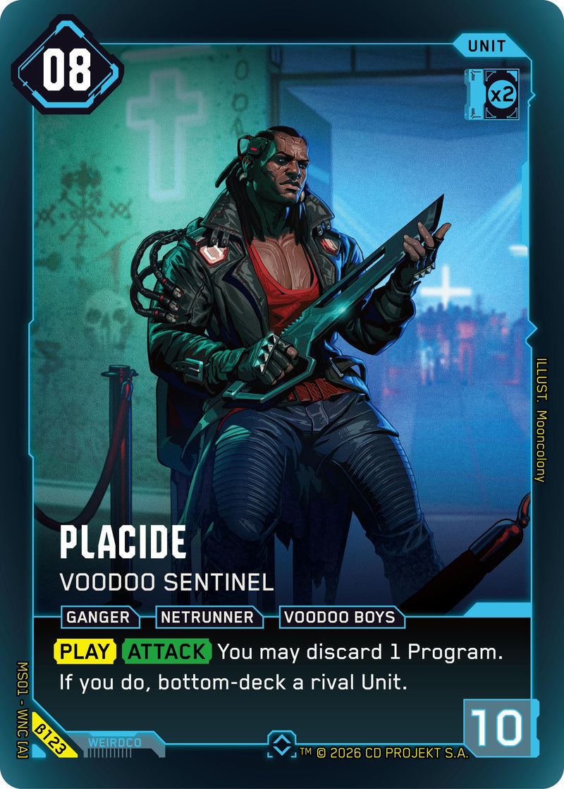 Image for Placide - Voodoo Sentinel (B123) - Cyberpunk TCG