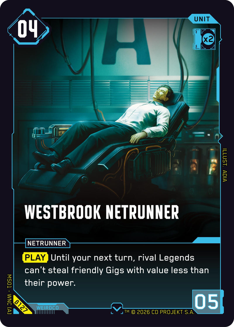 Image for Westbrook Netrunner (B127) - Cyberpunk TCG