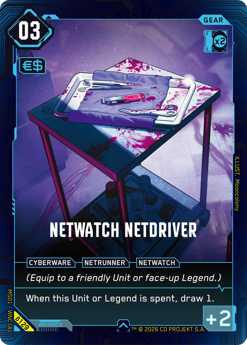 Image for NetWatch Netdriver (B129) - Cyberpunk TCG
